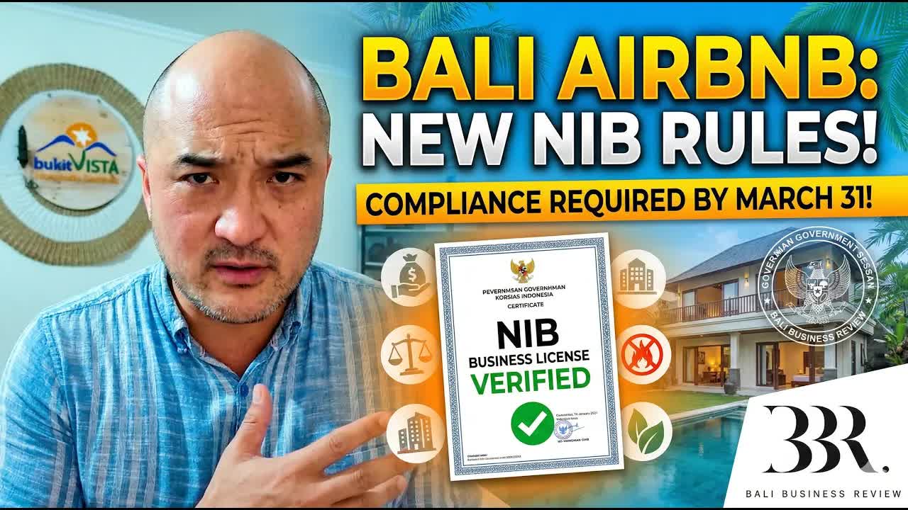 Thumbnail for Bali Airbnb Crisis? What the March 31st NIB Deadline Means for Investors