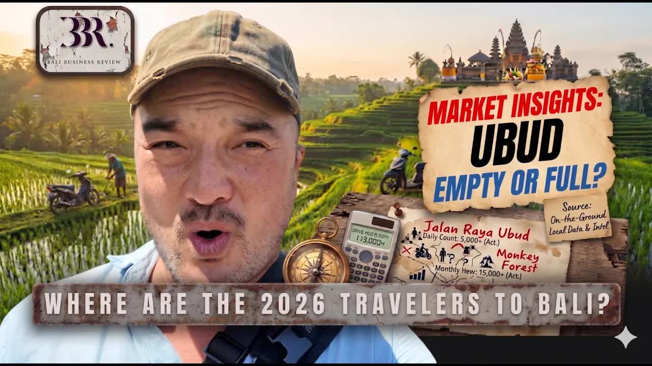 Thumbnail for Where Did All the Tourists Go in Bali? Ubud Feels Empty in 2026 |  Market Insights from Street & Sky